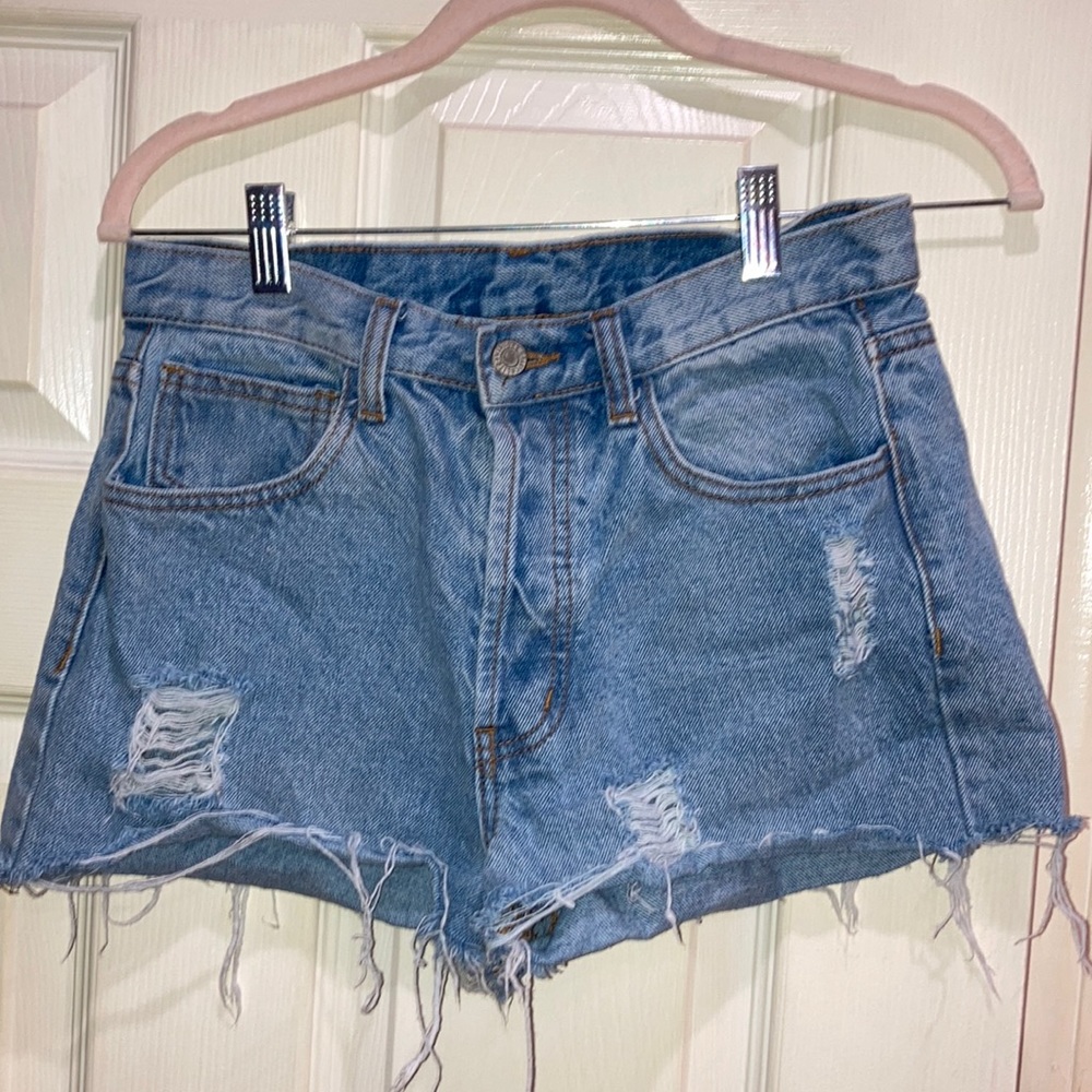 PACSUN J. Galt distressed button fly shorts sz M
